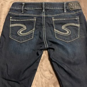 SILVER long length jeans.